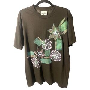 Rare Vintage NWT Zayre Store 1993 Hocus Pocus Floral Graphic T-Shirt Read Detail